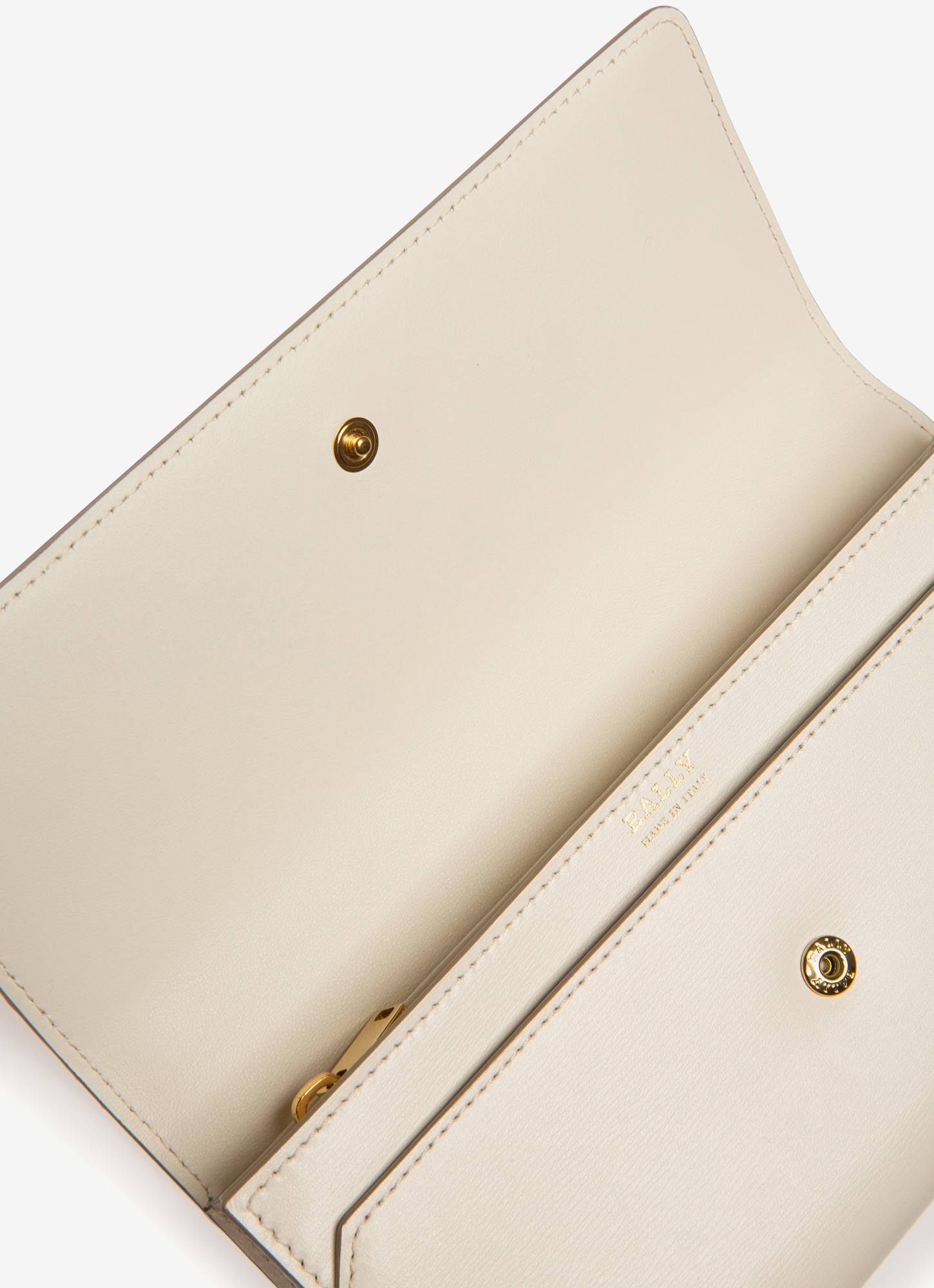 Linney Leather Continental Wallet In Bone