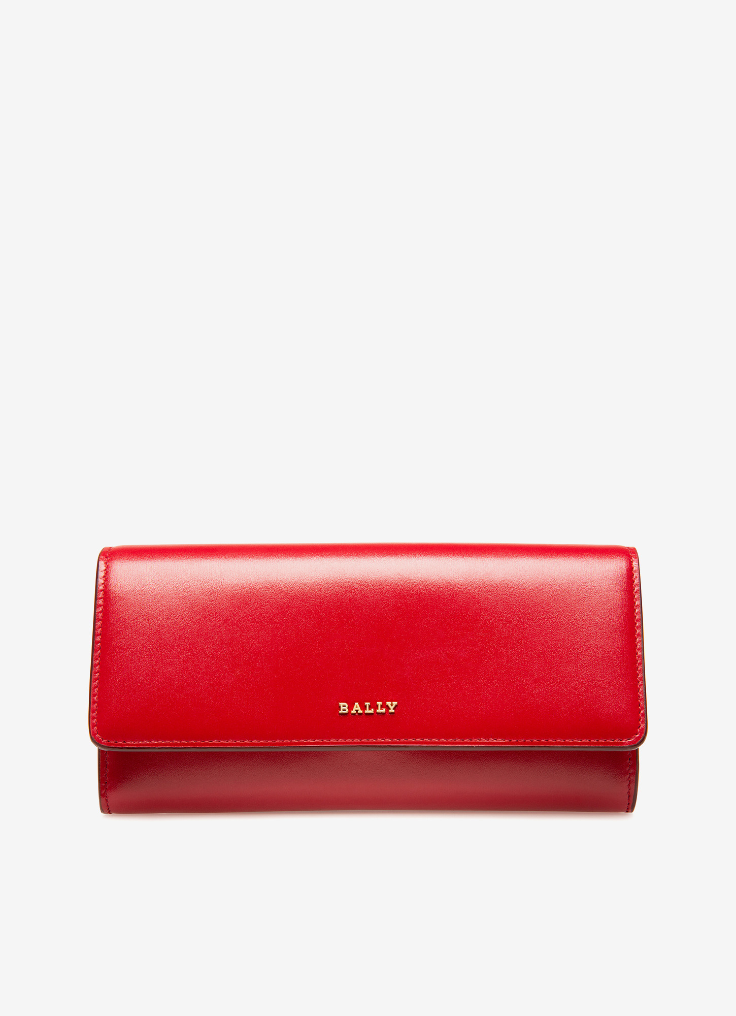 Linney Leather Continental Wallet In Red