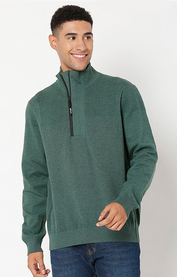GAS | Men's Robiin 1/4 Zip In Slim Knitwear