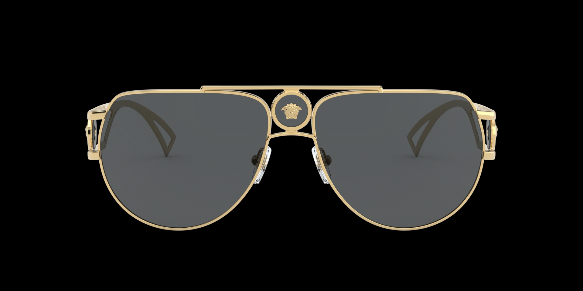 RvceShops (HK) | Versace Eyewear VE4361 Sunglasses Black | Thin Hinge Round  Sunglasses
