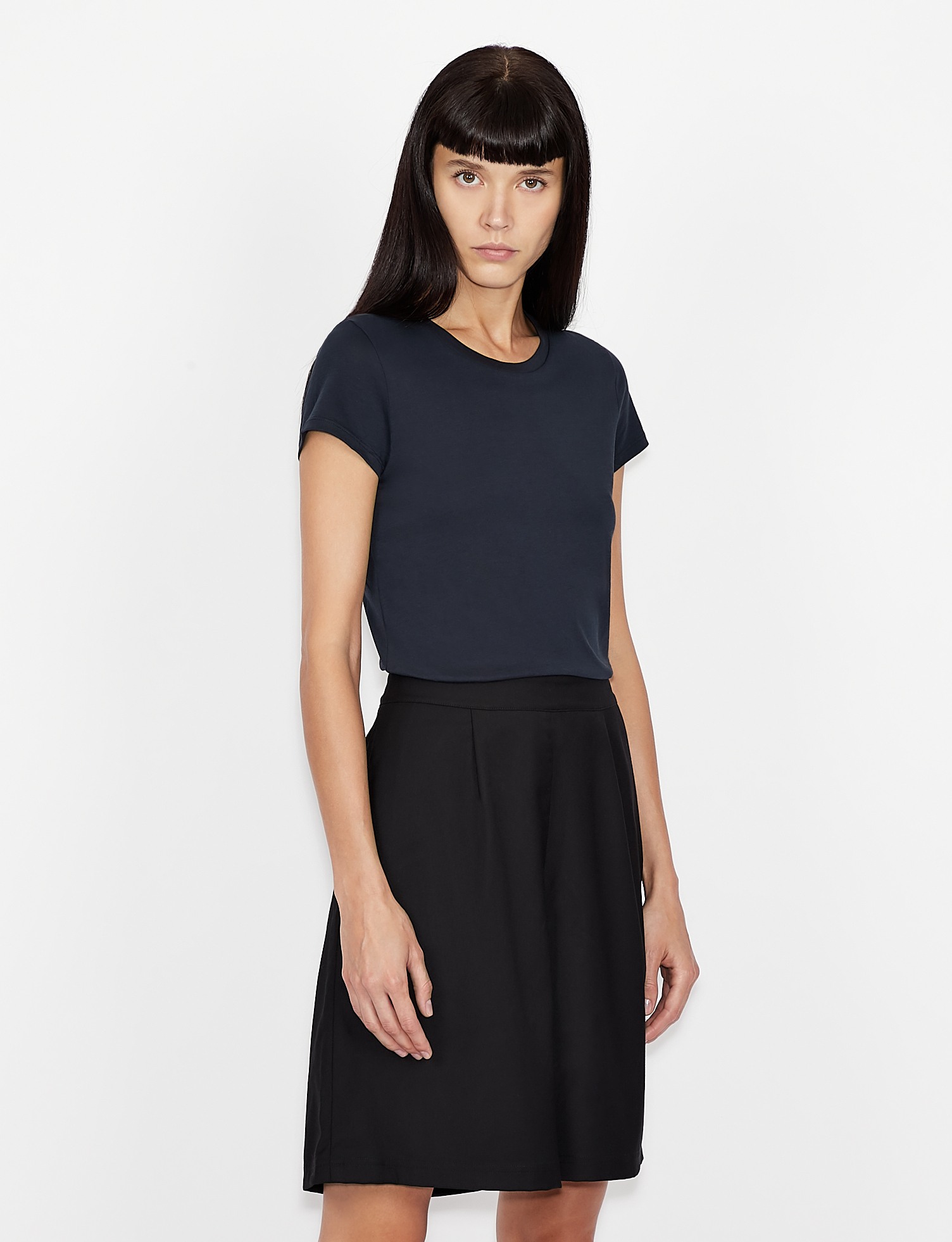 Women Blue Cotton  T-Shirt