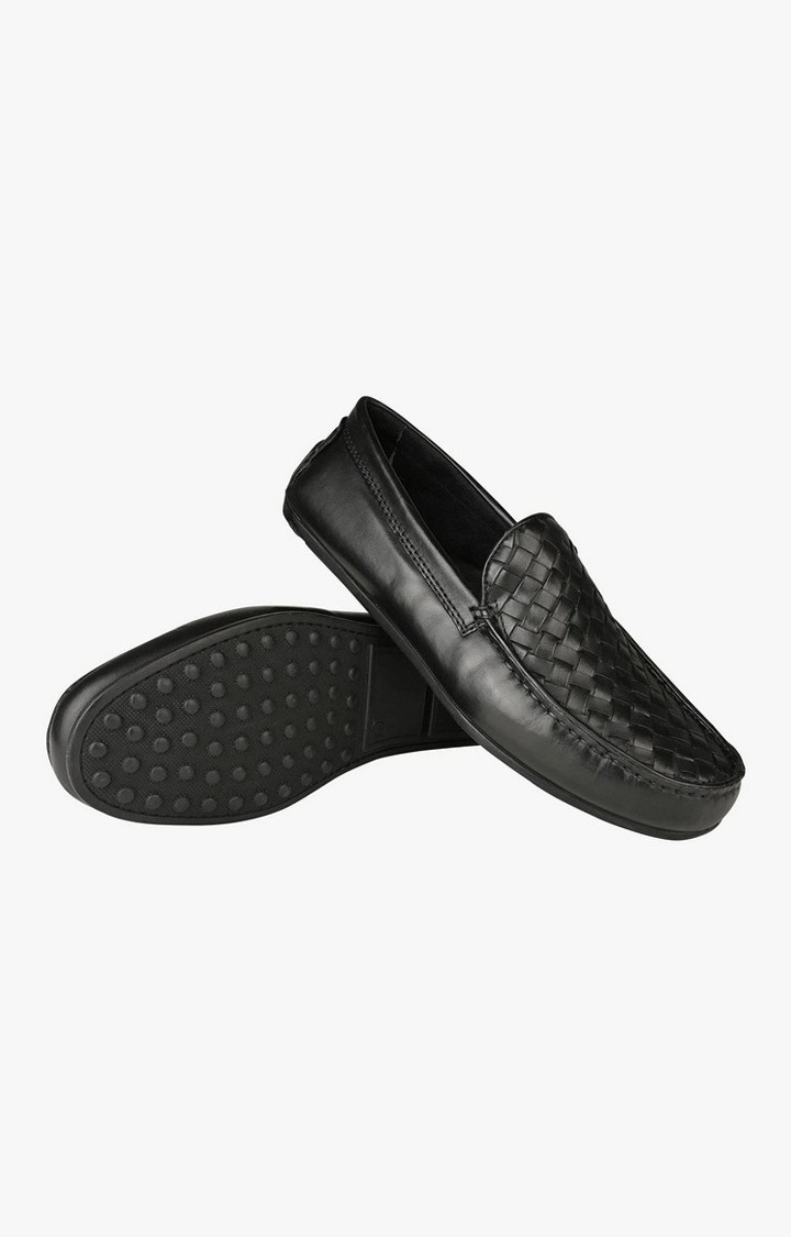 Samooth Black Driver Loafers