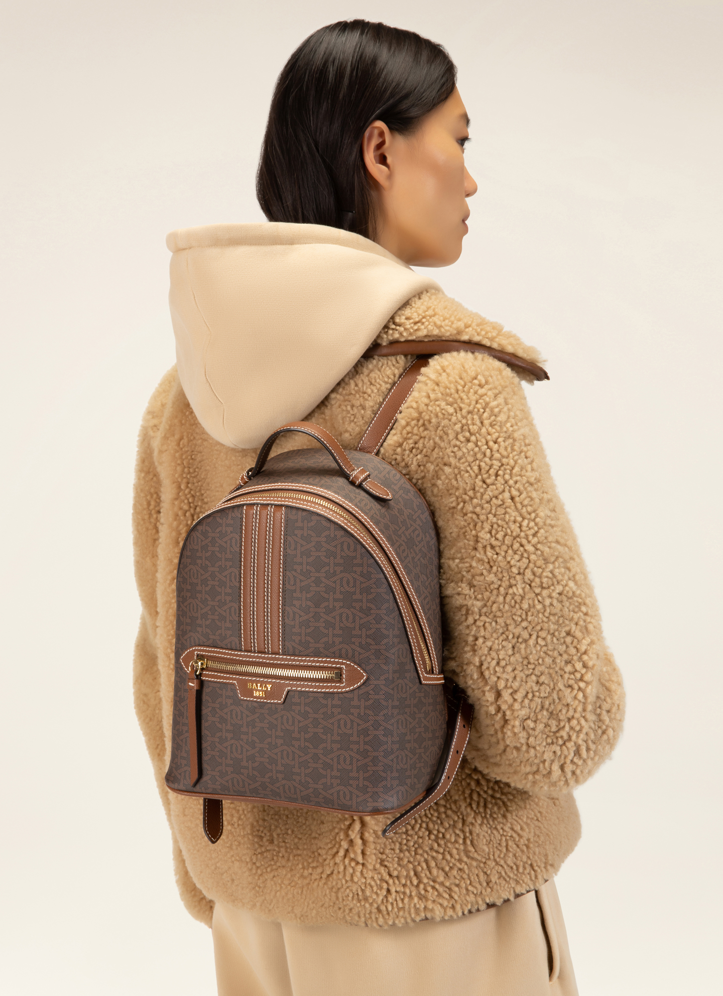 Daffi Tpu Backpack In Brown