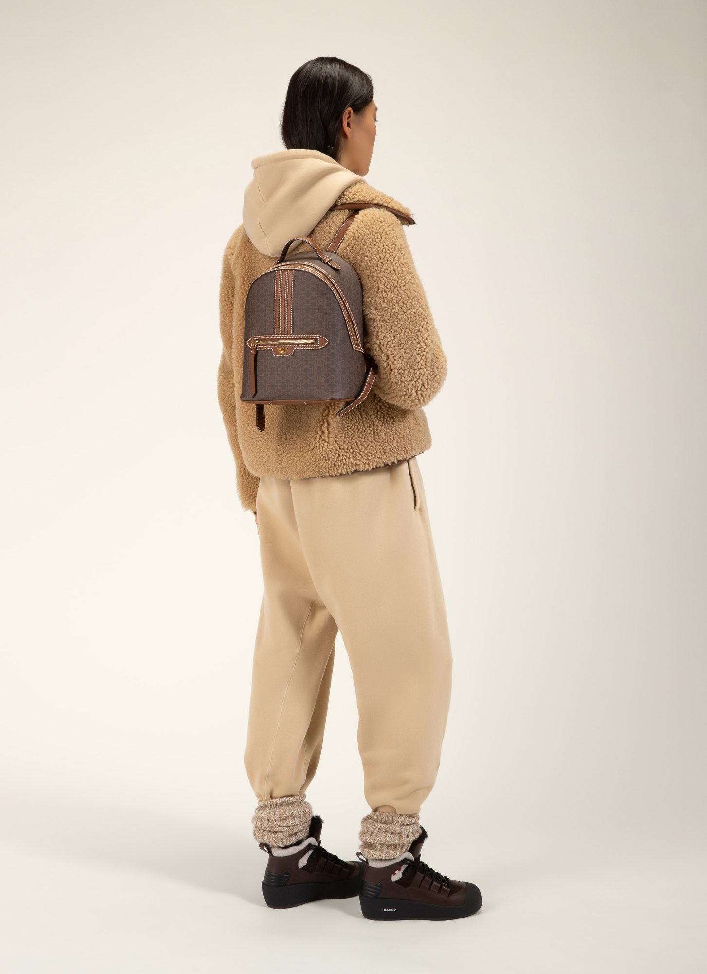 Daffi Tpu Backpack In Brown