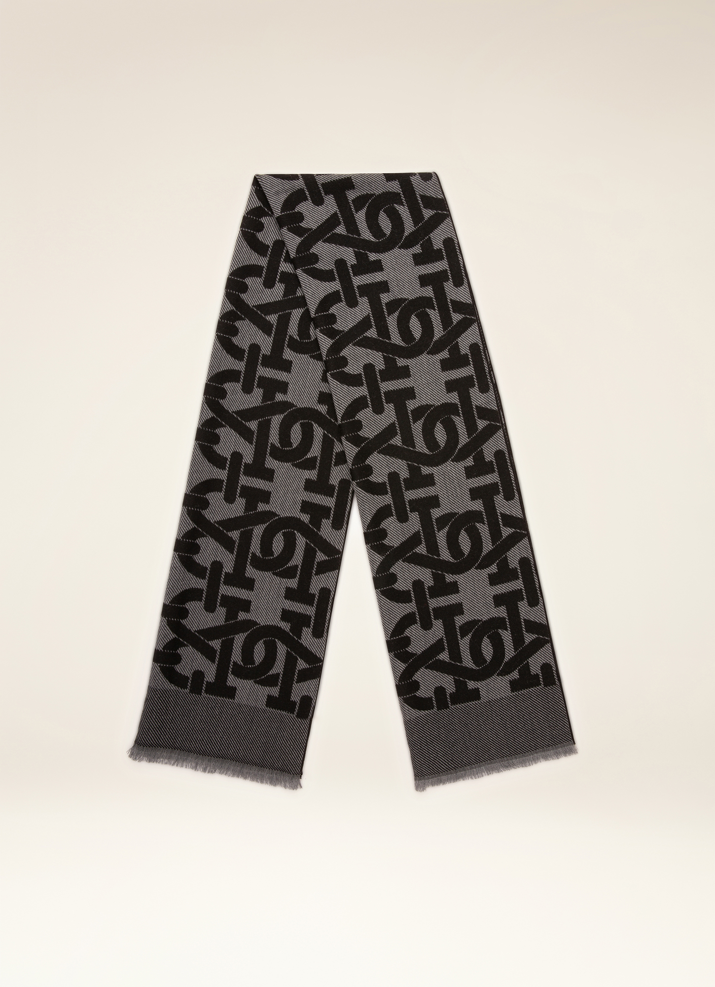 Black Wool Scarf