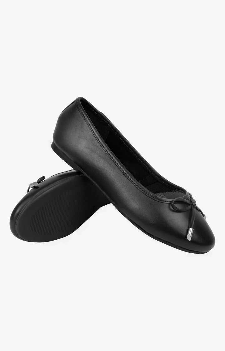 Sm-1296 Black Closed Flats & Ballerinas