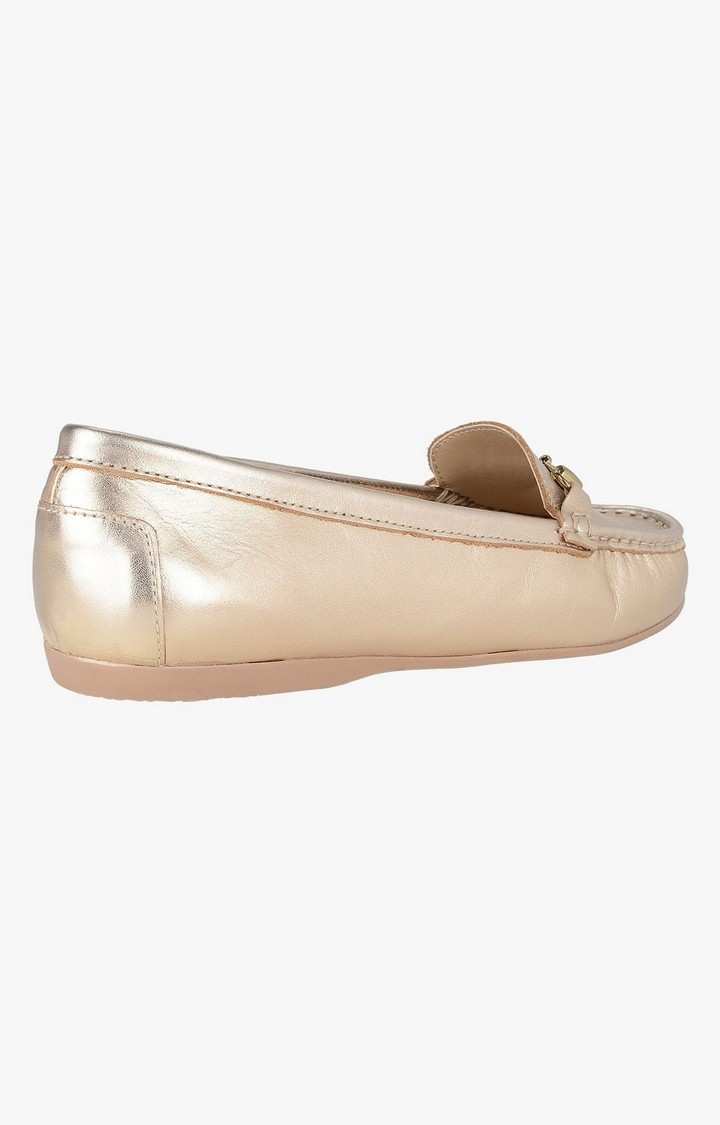 Sm-1312 Gold Closed Flats & Ballerinas