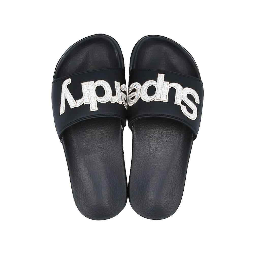 Superdry glitter pool sliders new arrivals
