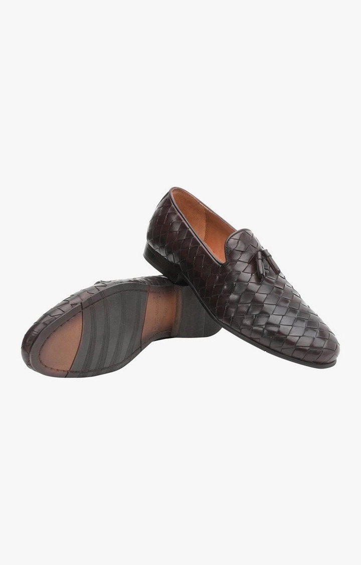 Sm-1327 Brown Driver Loafers