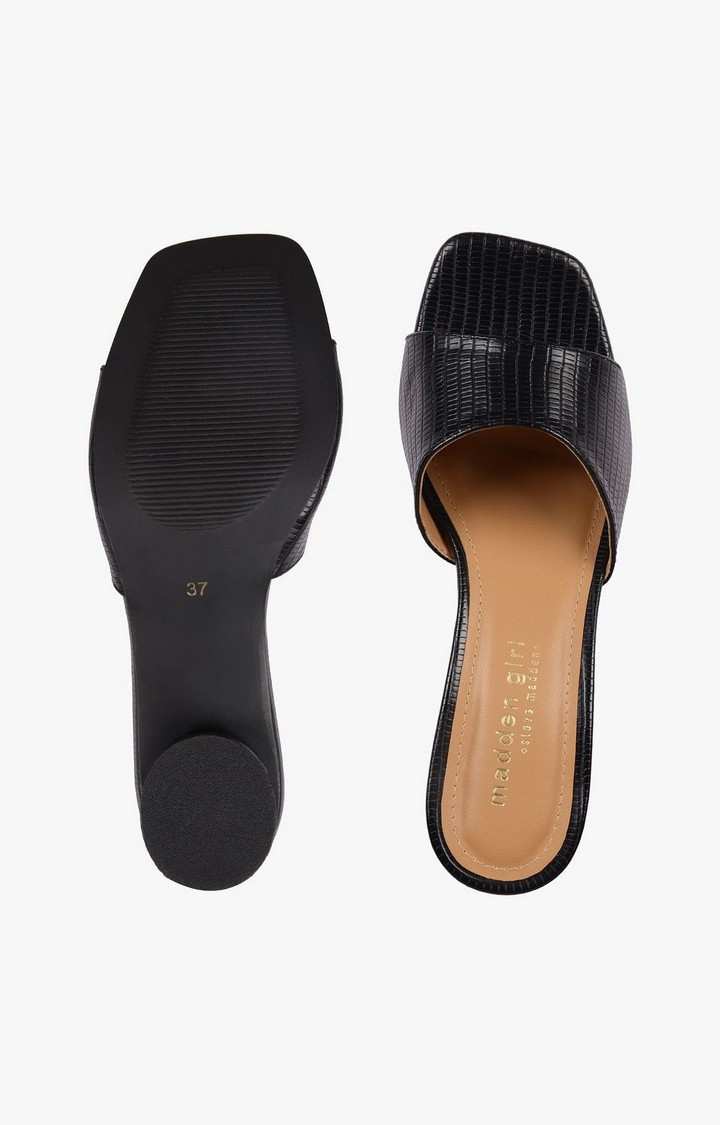 Sm-1344 Black Heel Sandals