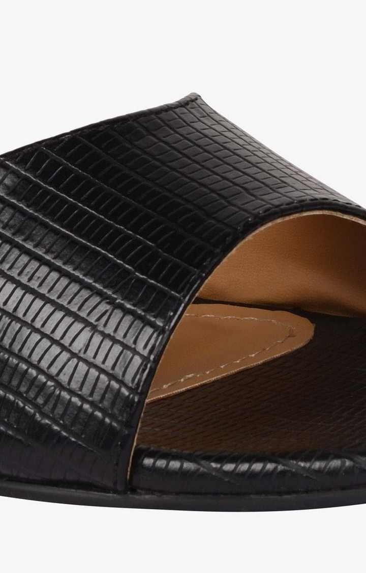 Sm-1344 Black Heel Sandals