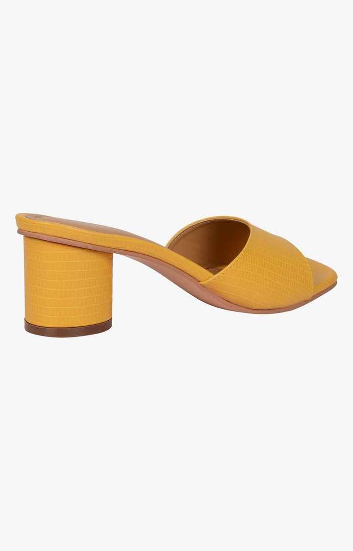 Sm-1344 Yellow Heel Sandals