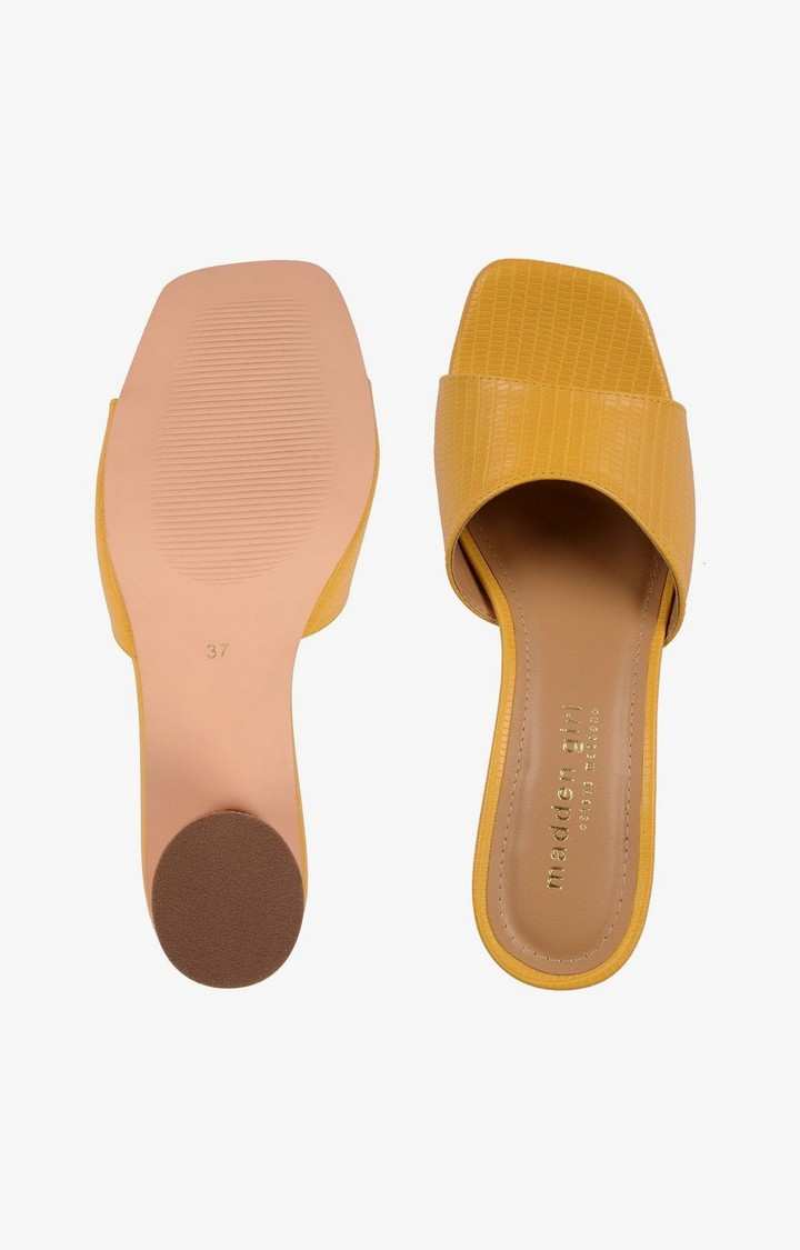 Sm-1344 Yellow Heel Sandals