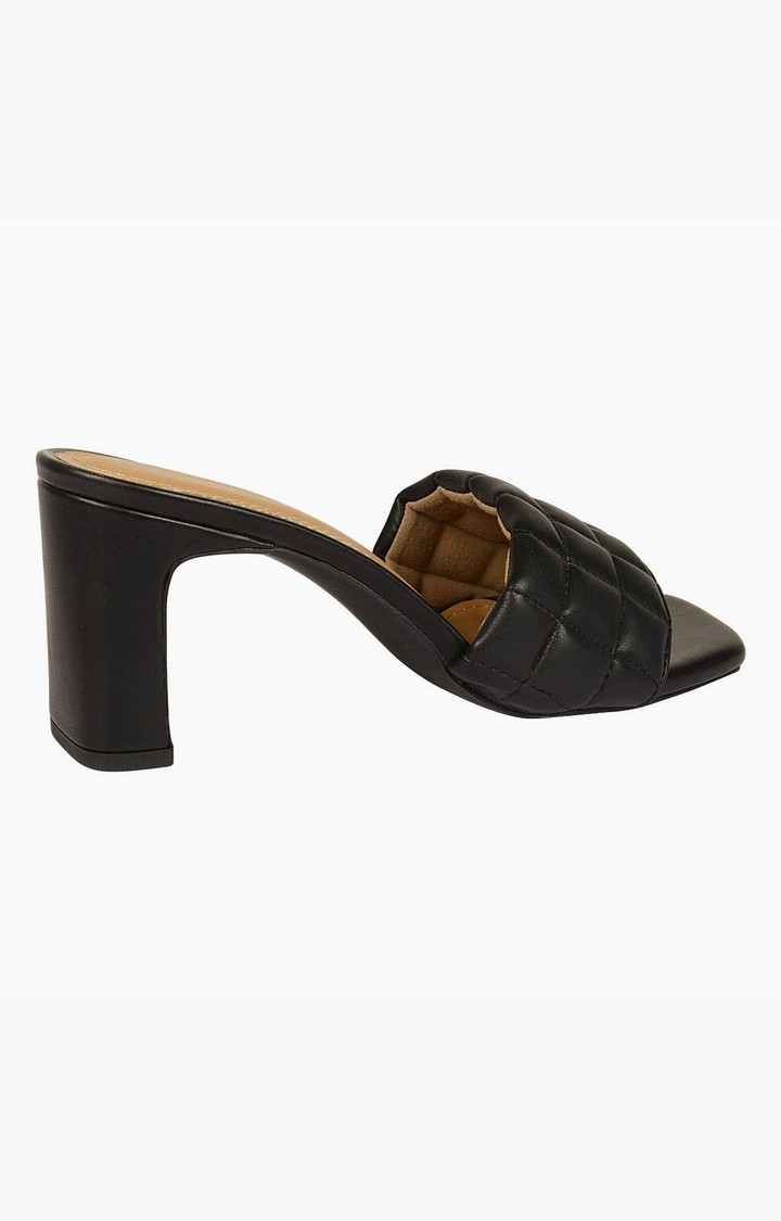 Sm-1348 Black Heel Sandals