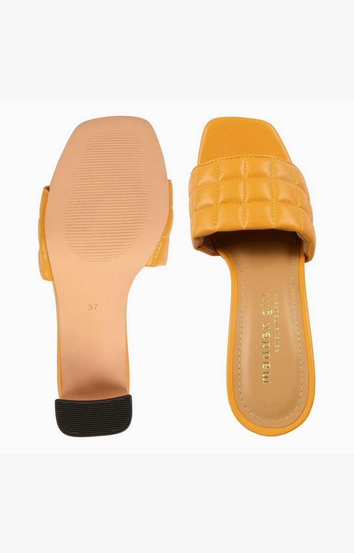 Sm-1348 Yellow Heel Sandals