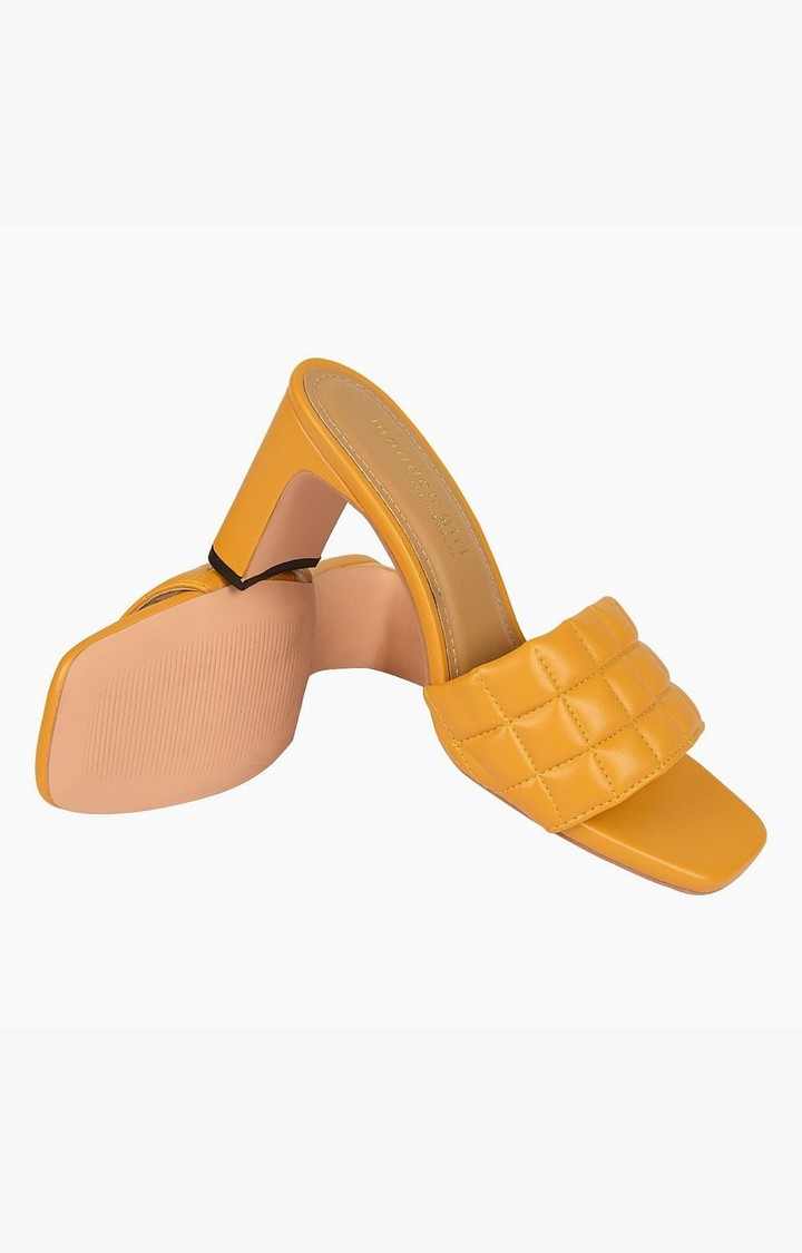 Sm-1348 Yellow Heel Sandals