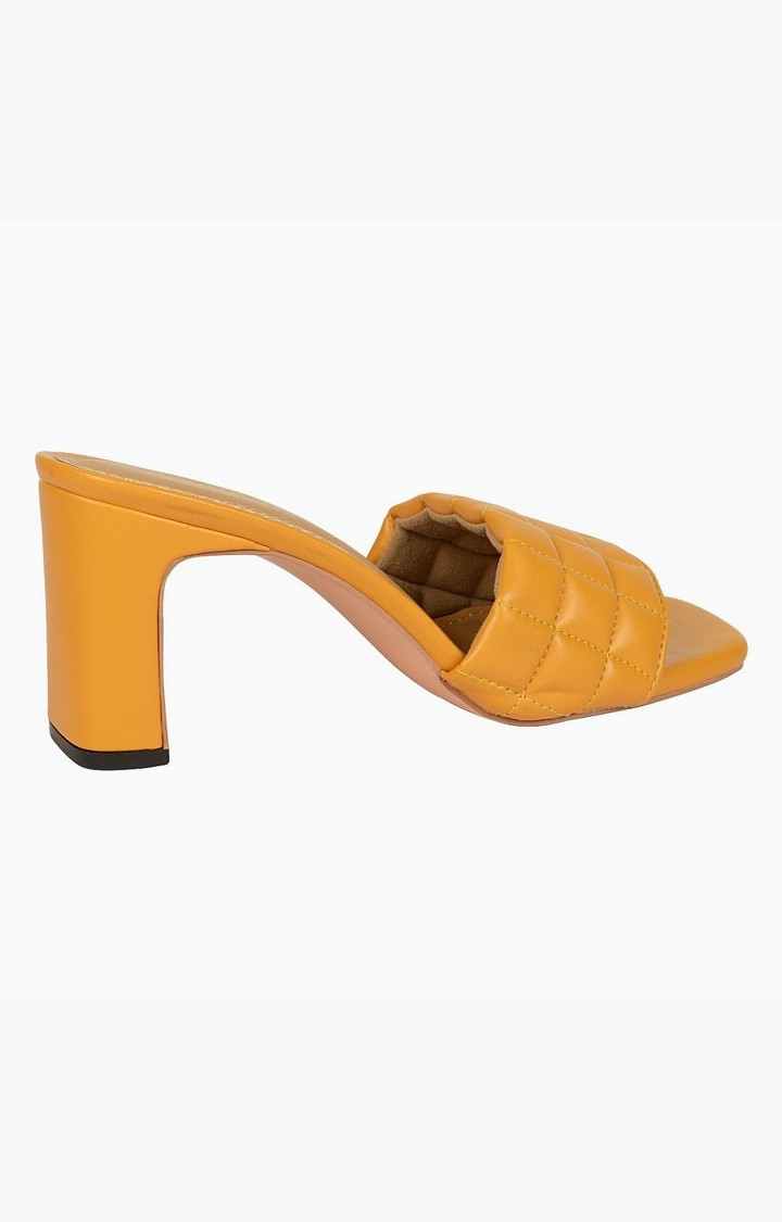 Sm-1348 Yellow Heel Sandals