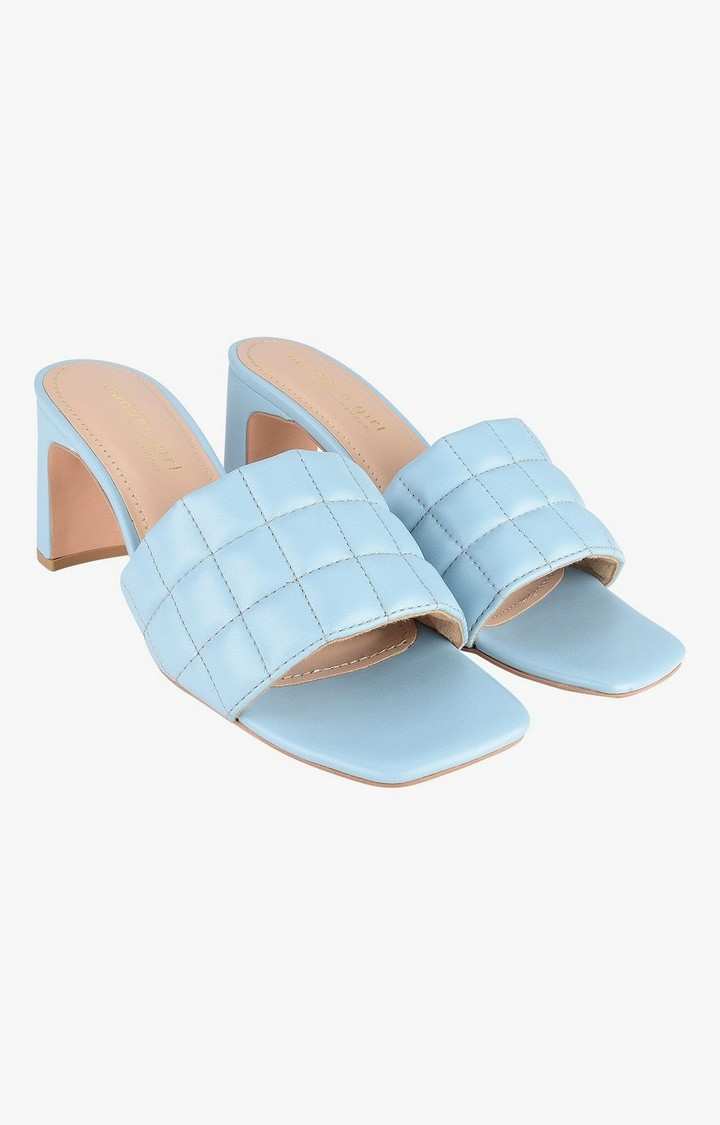 Sm-1348 Blue Heel Sandals