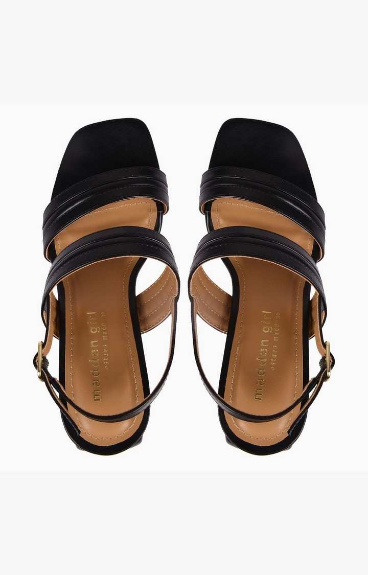 Sm-1349 Black Heel Sandals