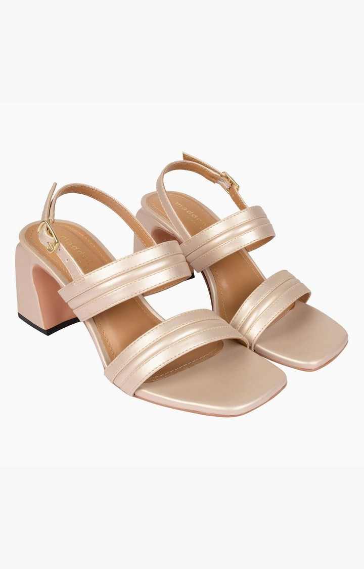 Sm-1349 Gold Heel Sandals