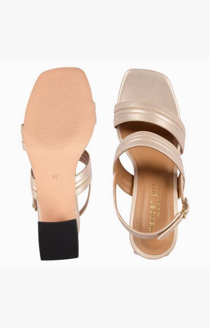 Sm-1349 Gold Heel Sandals