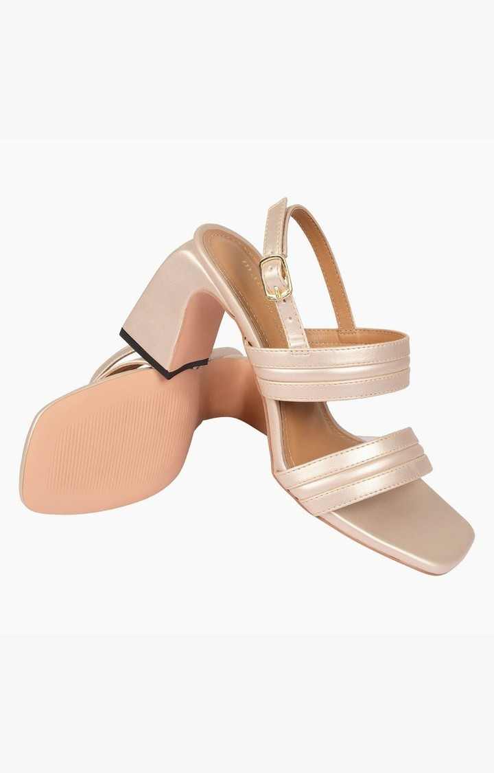 Sm-1349 Gold Heel Sandals