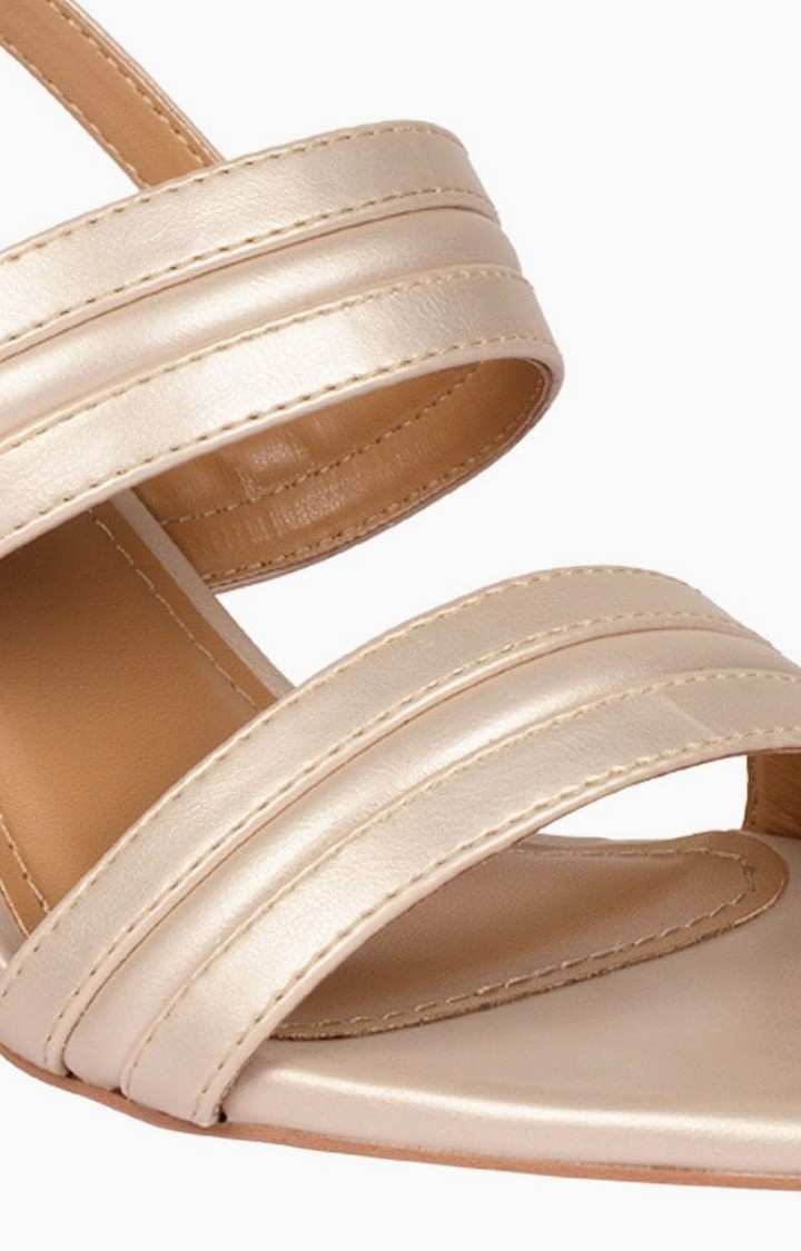Sm-1349 Gold Heel Sandals