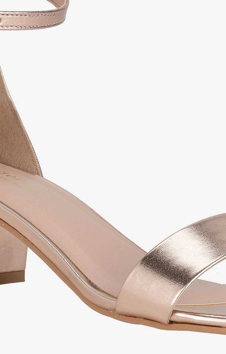 Sm-1354 Gold Heel Sandals
