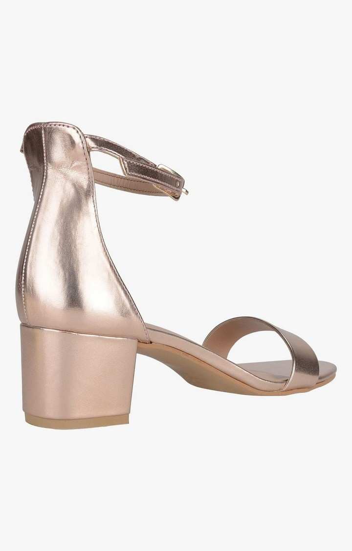 Sm-1354 Gold Heel Sandals