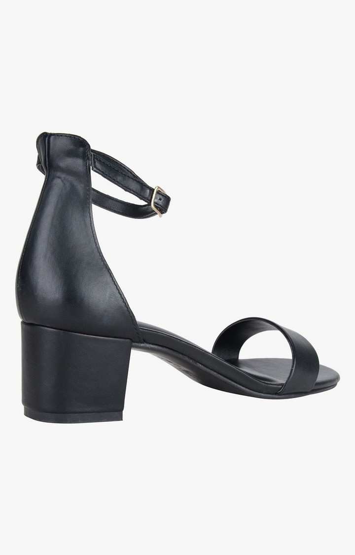Sm-1354 Black Heel Sandals