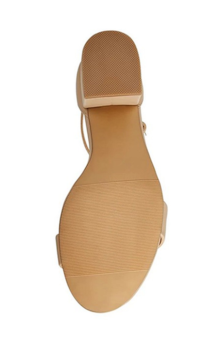 Ileana Beige Heel Sandals