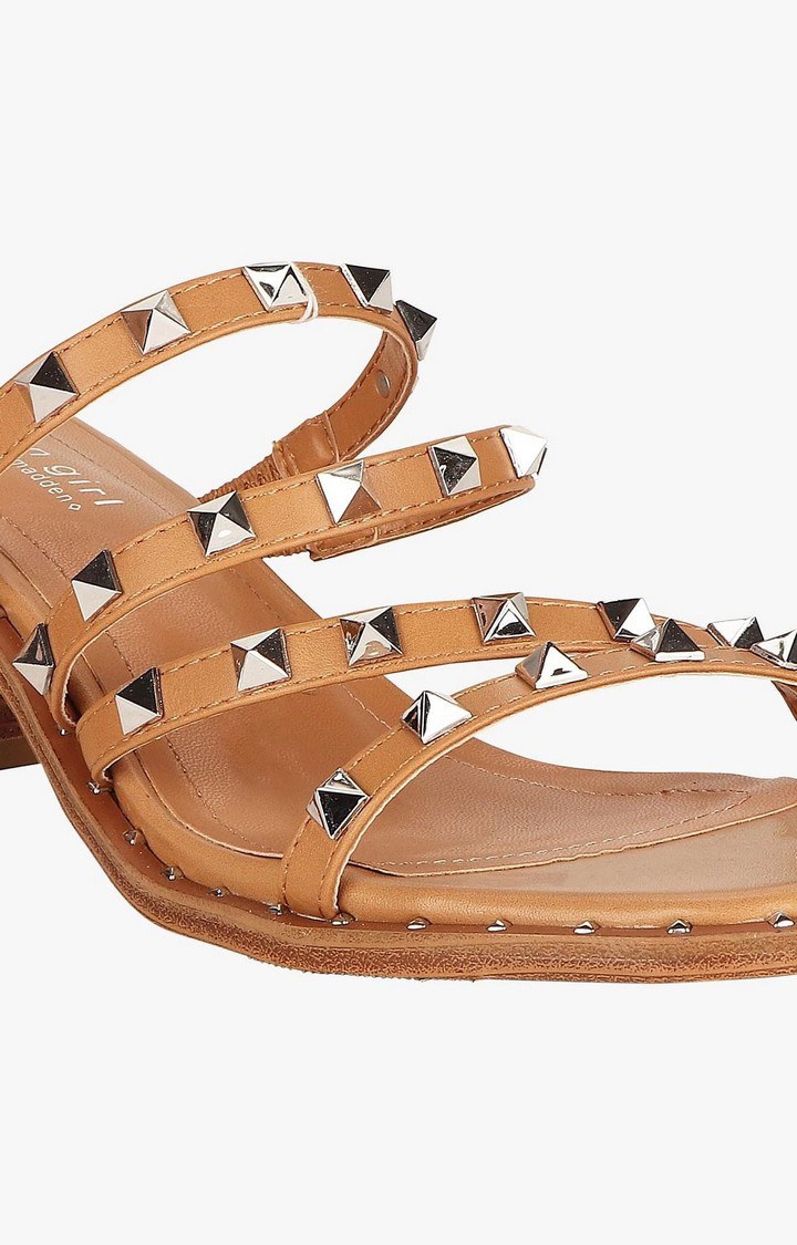 Roamm Brown Heel Sandals