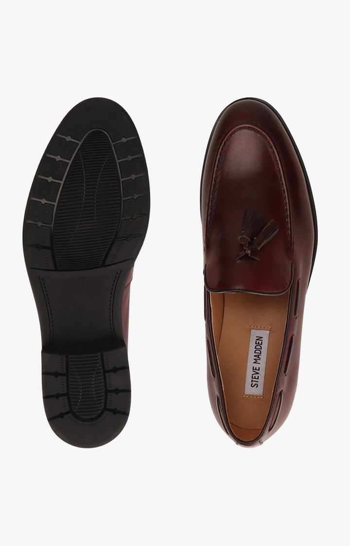 Tassleme Red Driver Loafers