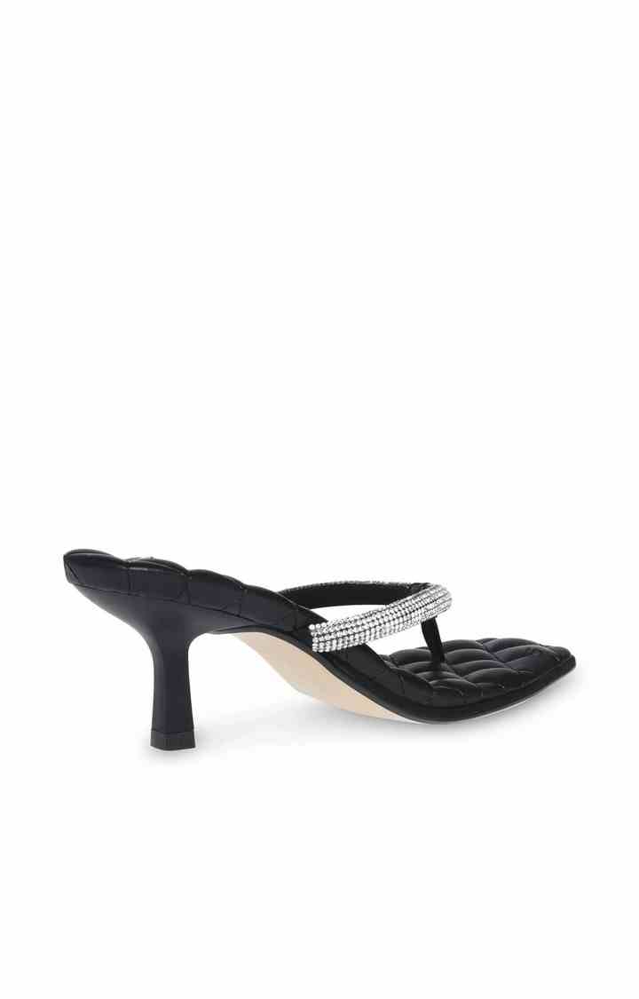 Ravisher Black Heel Sandals