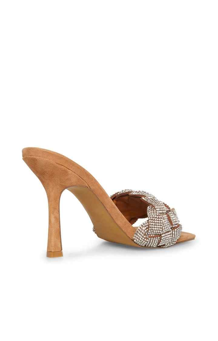 Jazlin Silver Heel Sandals