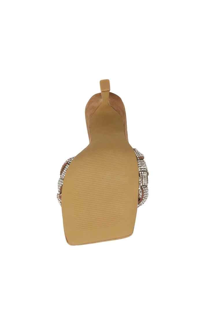 Jazlin Silver Heel Sandals