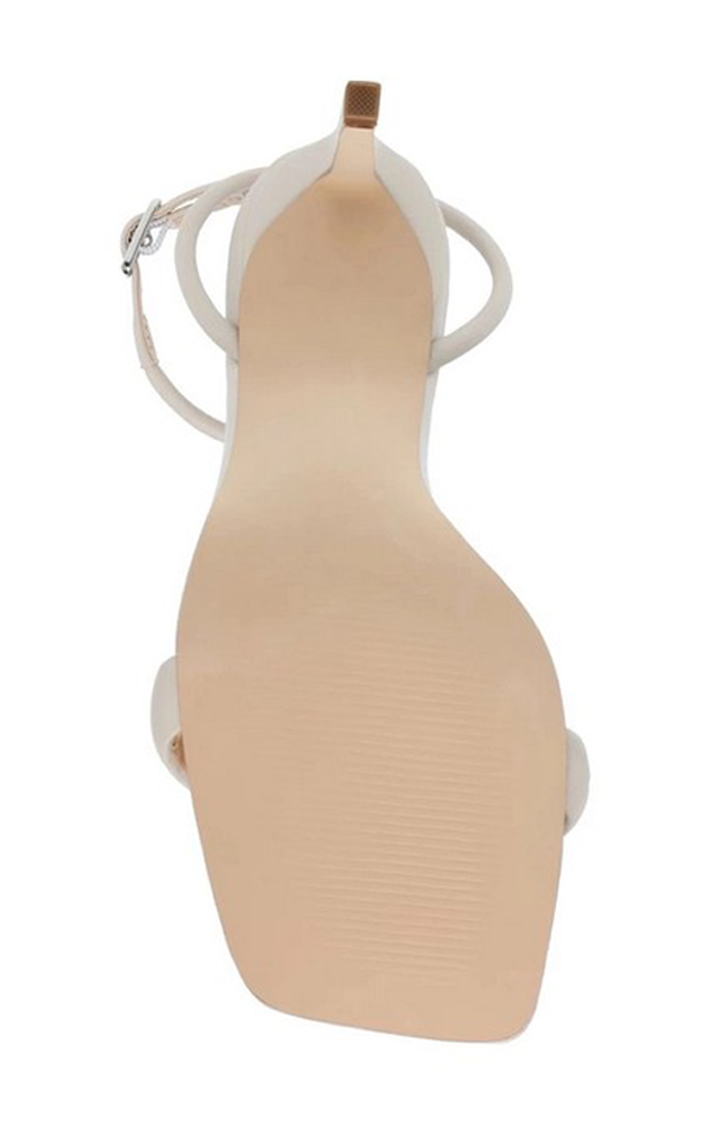 Entice White Heel Sandals