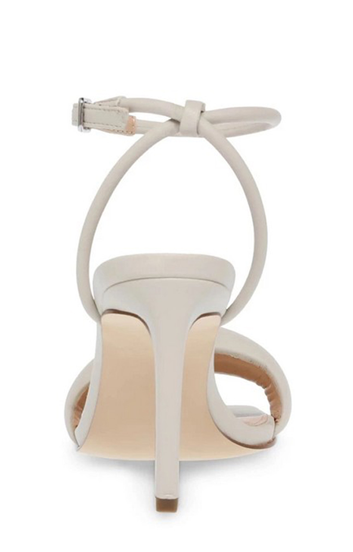 Entice White Heel Sandals