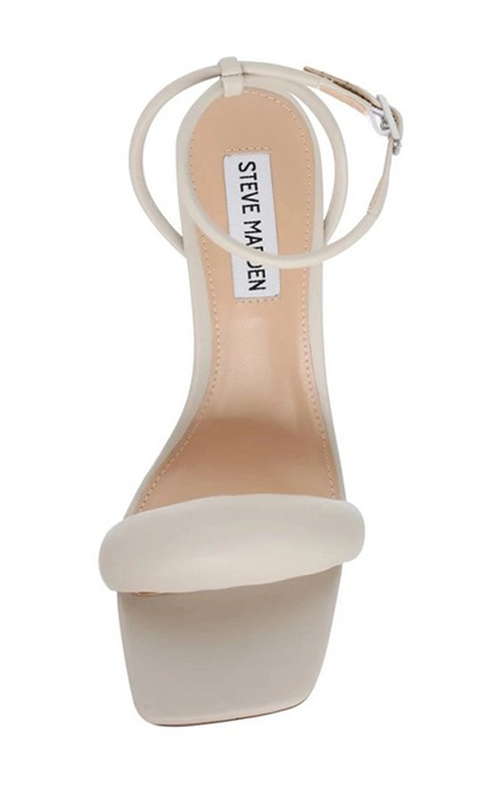Entice White Heel Sandals