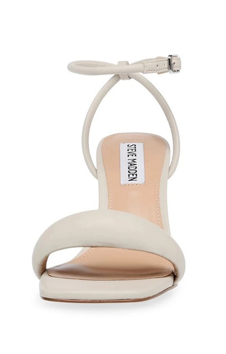 Entice White Heel Sandals