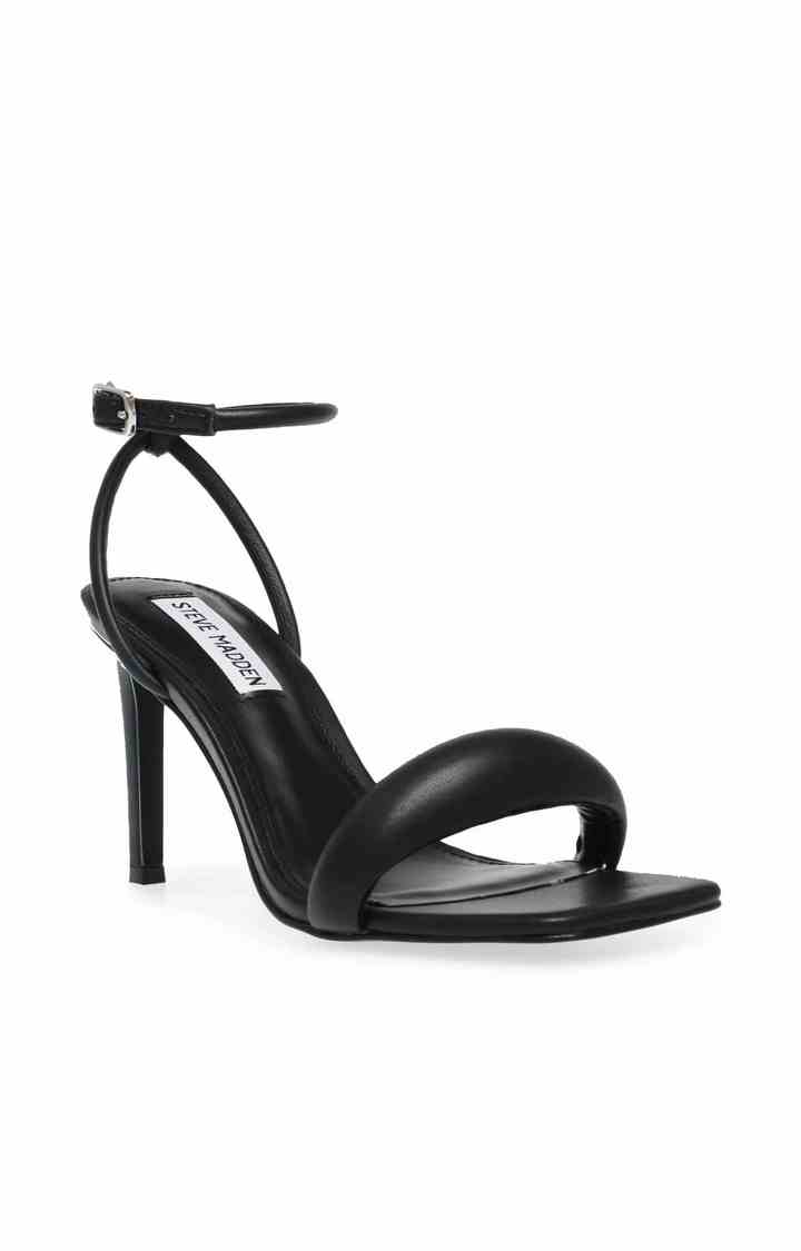 Entice Black Heel Sandals