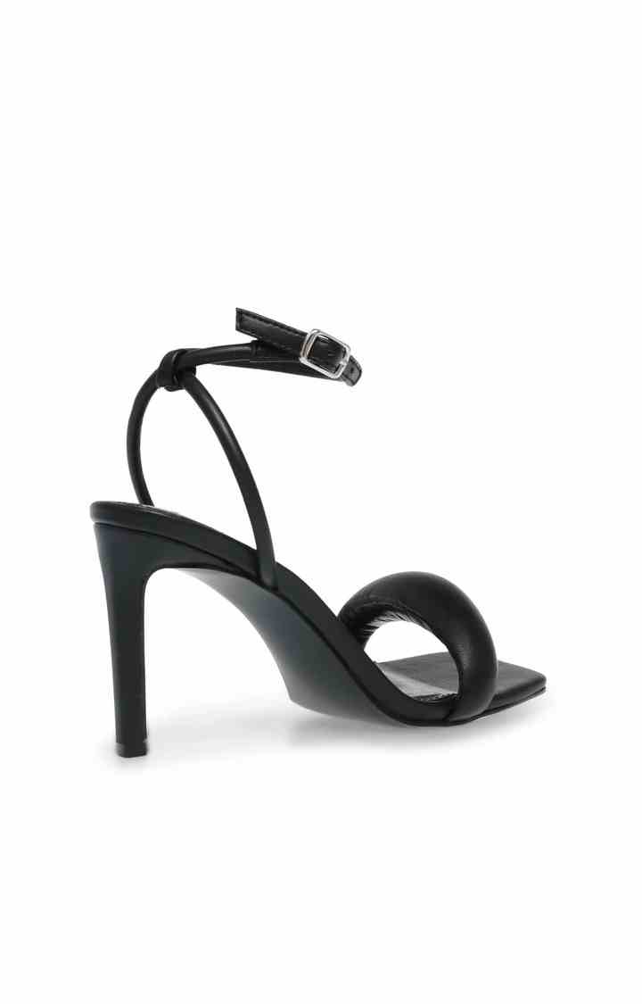 Entice Black Heel Sandals