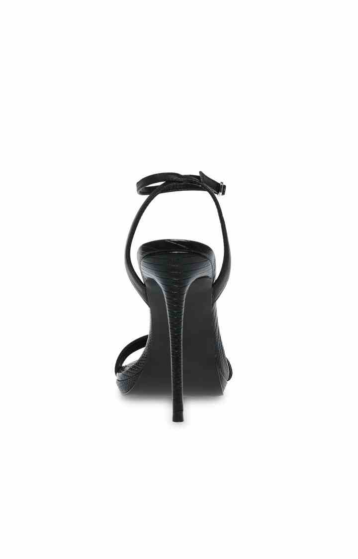 Wordly Black Heel Sandals