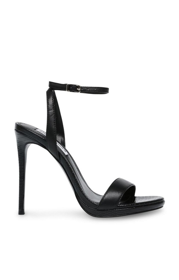 Wordly Black Heel Sandals