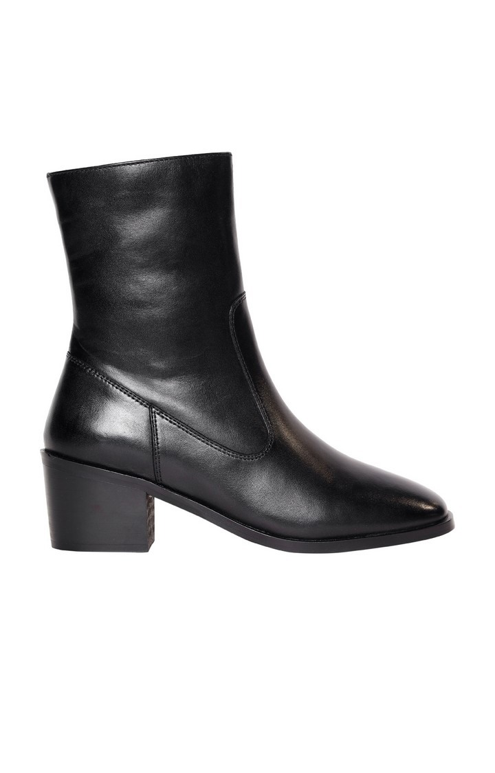 SM-1365 BLACK DRESS HIGH BOOTIE