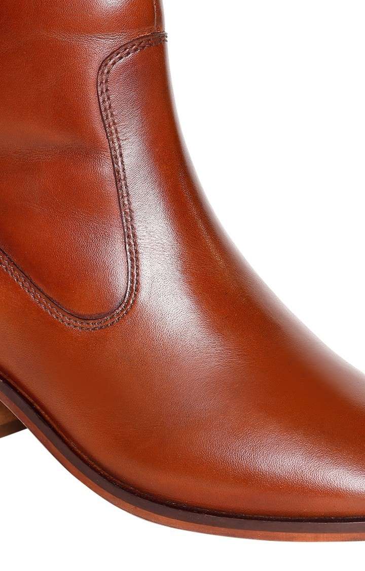SM-1365 TAN DRESS HIGH BOOTIE