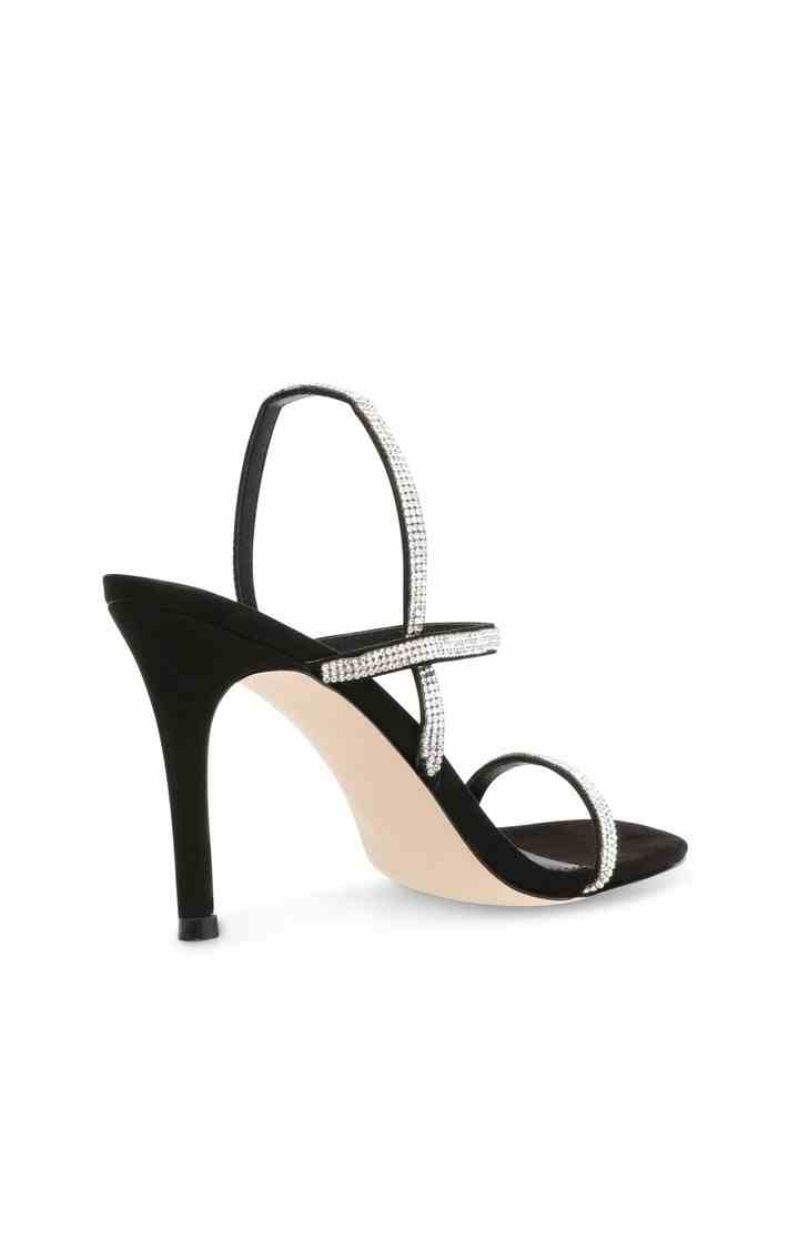Wise-R Black Heel Sandals