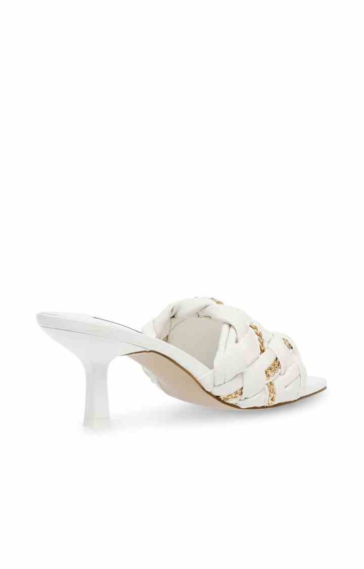 Astir White Heel Sandals