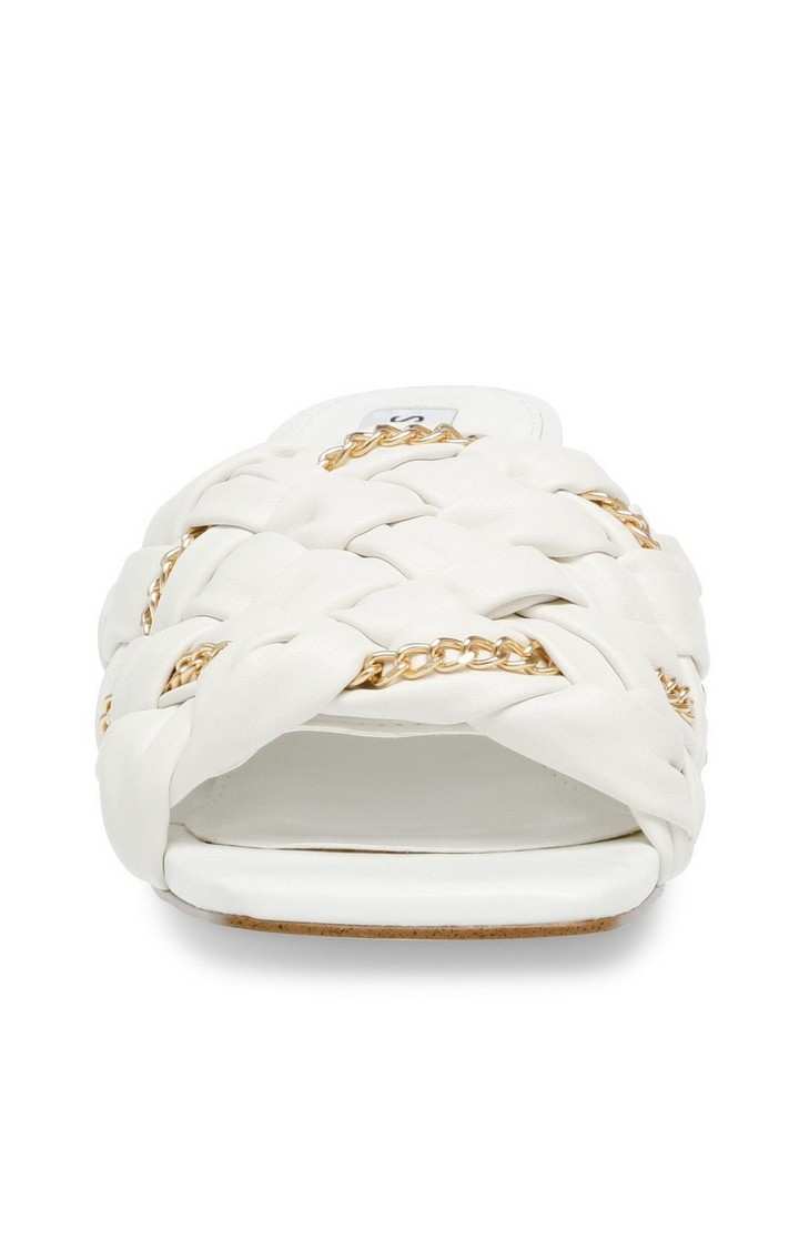 Astir White Heel Sandals