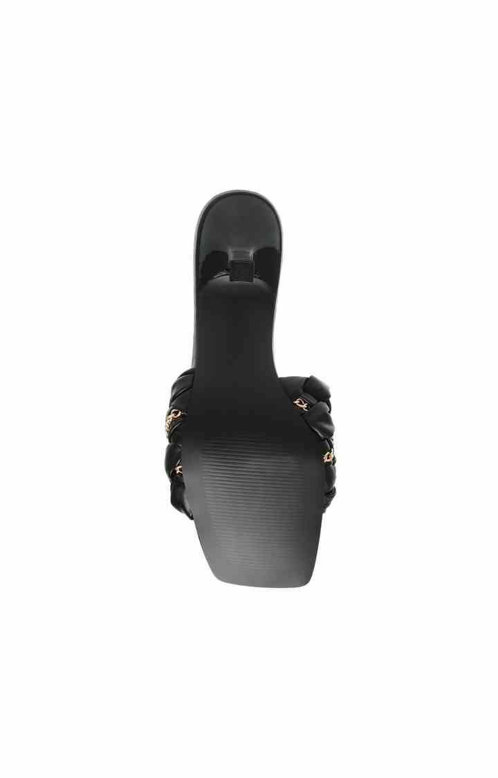 Astir Black Heel Sandals